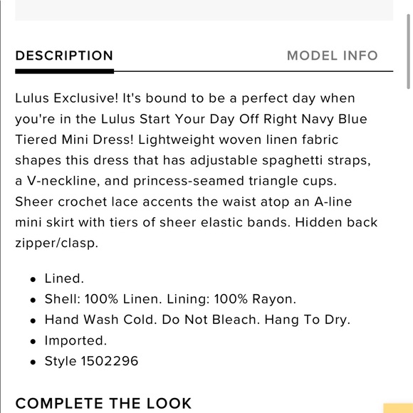 Navy M mini dress - Picture 6 of 6